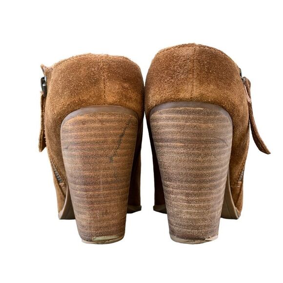 Dolce Vita Brown Suede Leather Ankle Booties Shoes Women’s size 11 boho Western - Picture 10 of 15